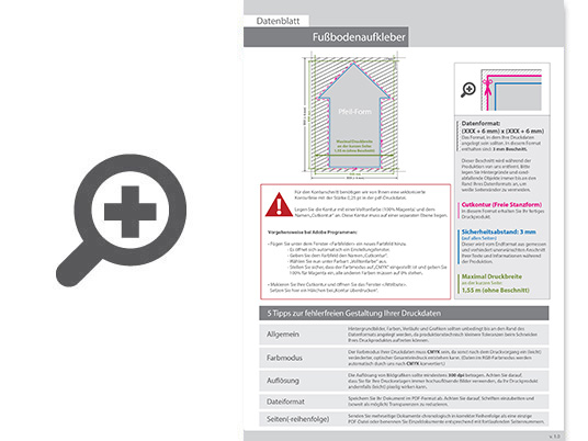 Product Bild hochwertige_zertifizierte_outdoor_fu__bodenaufkleber_in_pfeil-form